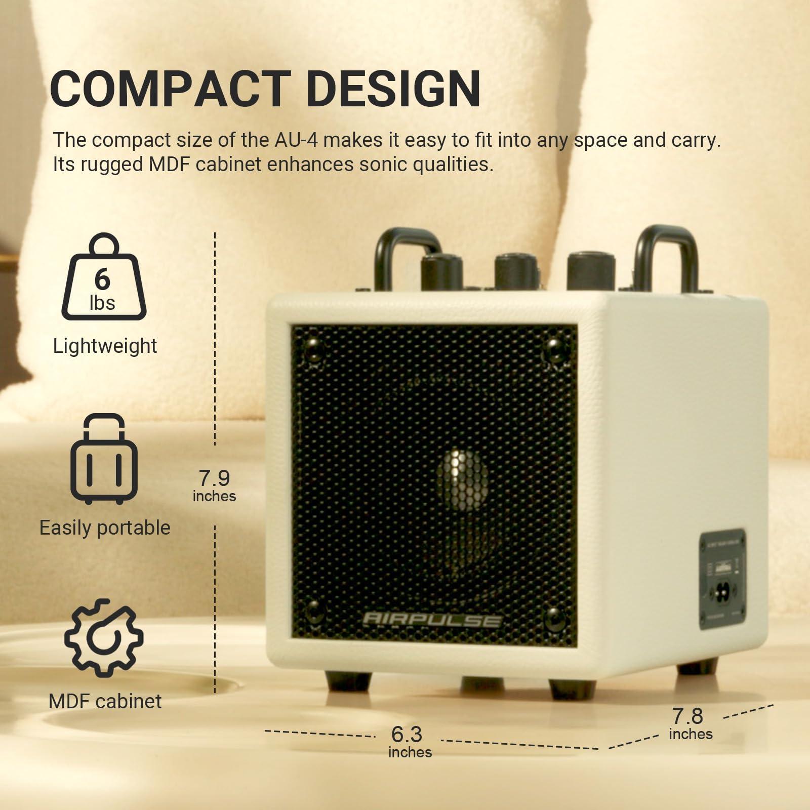 Airpulse AirPulse Wireless Bluetooth Home-use Speaker, Compact Speakers with AUX/LINE Input for Home Office - White