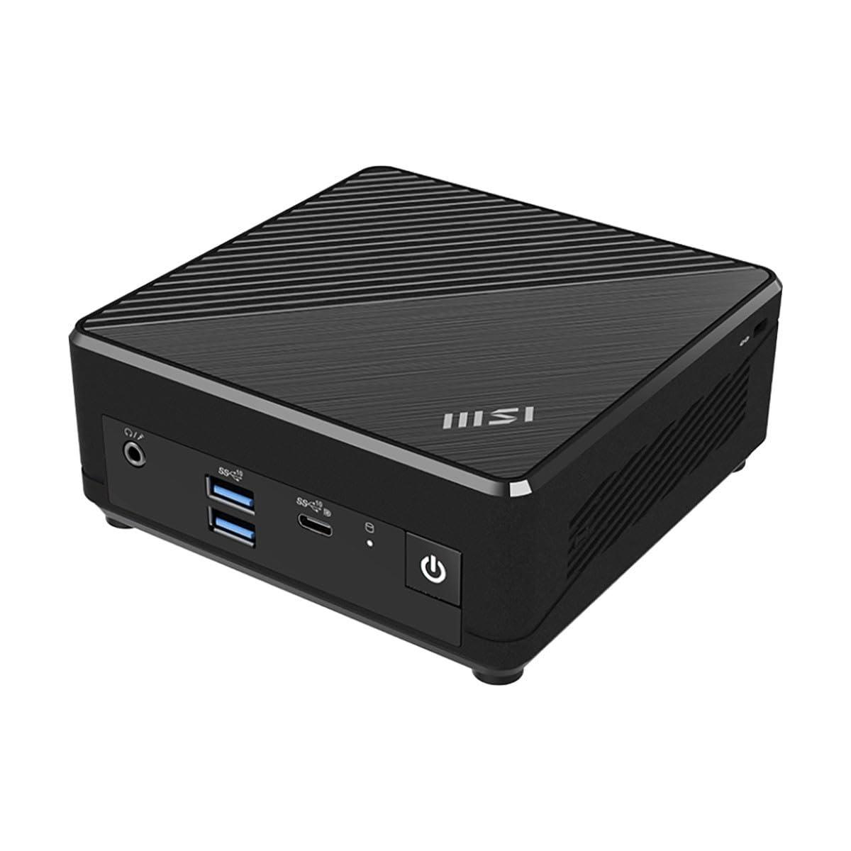 MSI MSI Cubi N ADL Barebone Mini PC: Intel Pentium N200, Intel UHD, WiFi, Dual Display, Type C: Black ADL S-054BUS