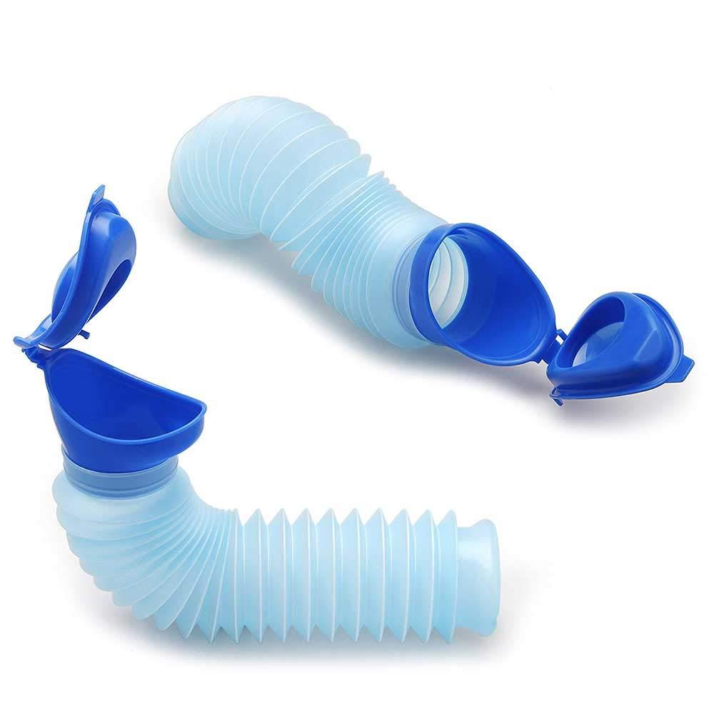 DricRoda Set of 2 Portable Travel Urinal, Collapsible Urinals for Men and Women, Reusable Kids Potty, Personal Pee Bottle for Outdoor Camping, Long Road Trip and in Traffic