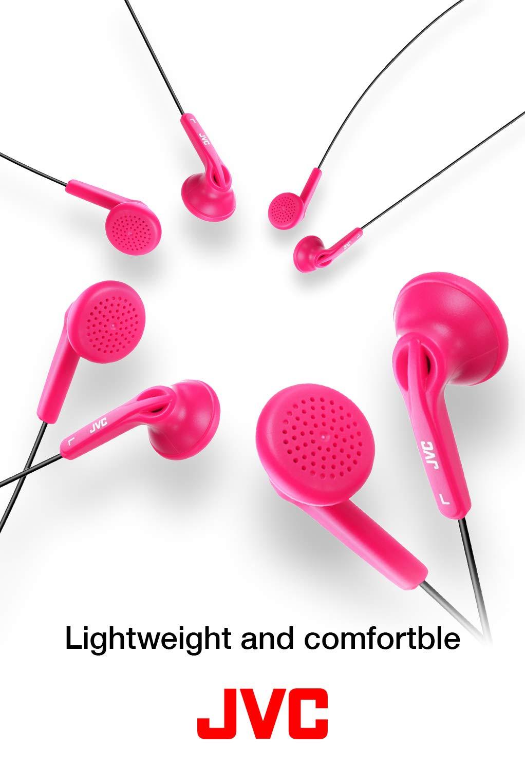 JVC JVC HAF12P Earbud Headphones - Pink