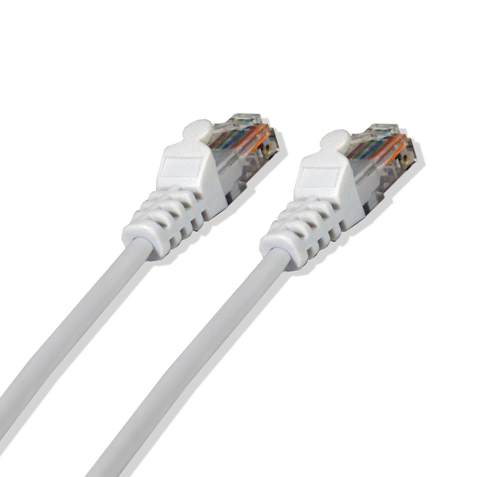 LOGICO LOGICO Cat-5e UTP Ethernet Network Cable RJ45 LAN Wire White 1FT