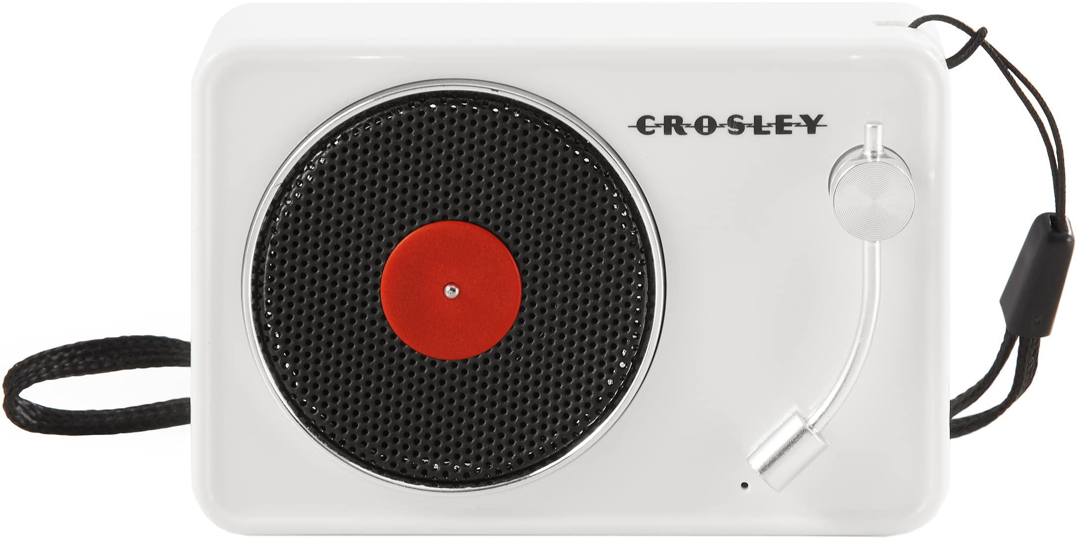 Crosley Crosley CR3029A-WH Portable Mini Turntable Bluetooth Speaker, White