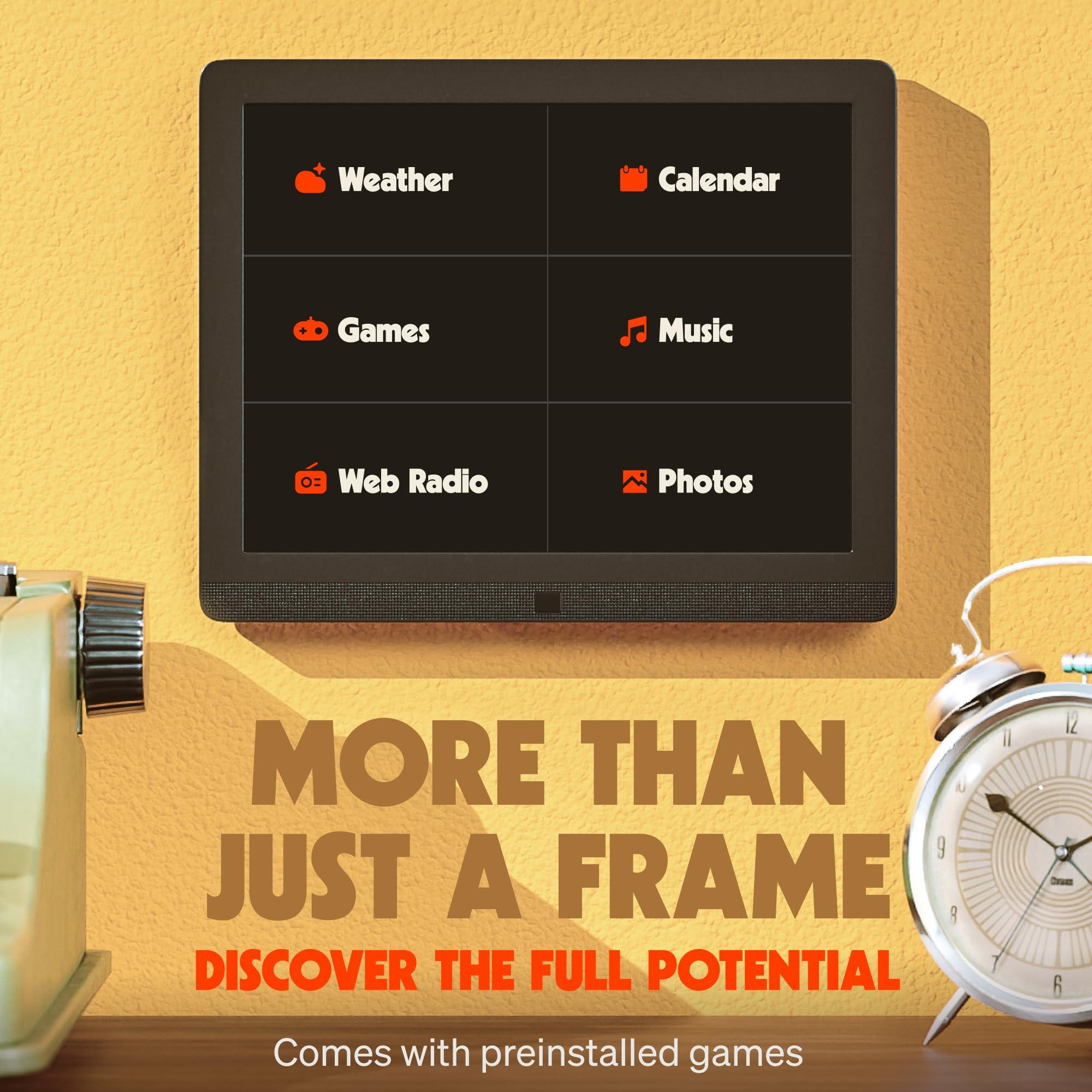 Pix Star PixStar 10 inch Digital Frame WiFi | Free Unlimited Cloud Storage | Motion Sensor | Highly giftable for Grandparents | IPS Display | Easy Setup Digital Photo Frame | Electronic Picture Frame