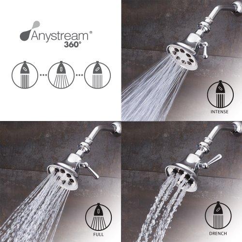 Speakman Speakman Retro S-3015 8-Jet Shower Head, 2.5 GPM, Polished Chrome