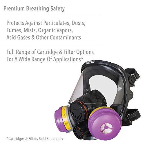 NORTH Honeywell North 7600 Series Niosh-Approved Full Facepiece Silicone Respirator, Small (760008AS)