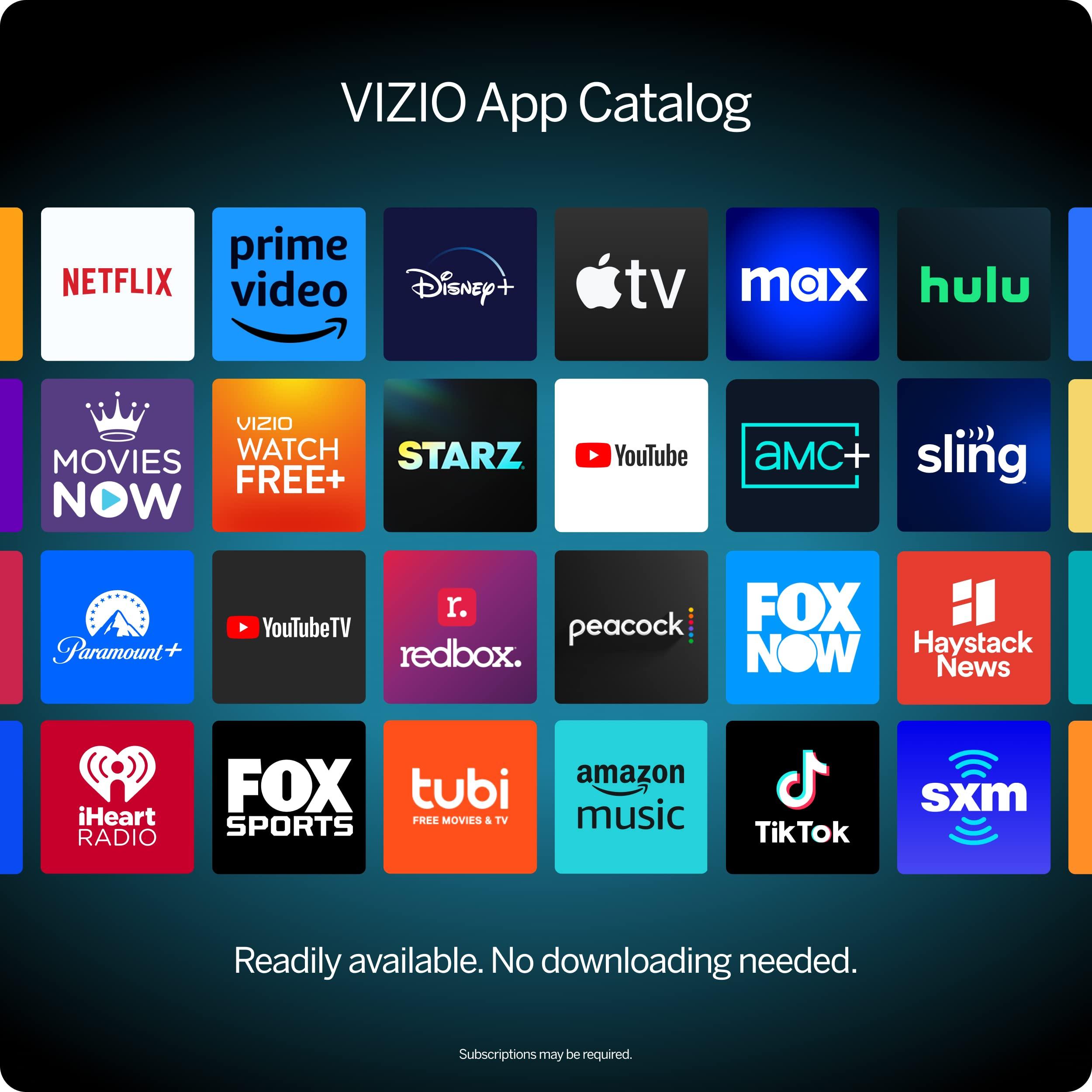 VIZIO VIZIO 24-inch D-Series FHD LED Smart TV w/Bluetooth Headphone Capable, AMD FreeSync & Alexa Compatibility, D24fM-K01, 2023 Model (Renewed)