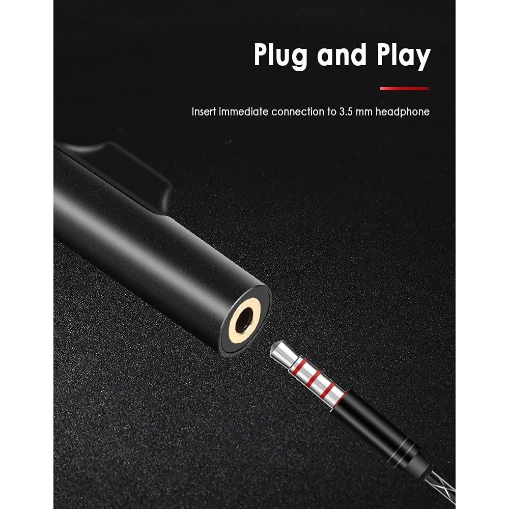 IURDSGIEOOOEWSU USB Hub USB Type C to 3.5mm Jack TypeC Audio Splitter Headphone Cable Earphone Aux 3.5 Adapter Charger Support Charging Song Call (Color : Black) (Red)