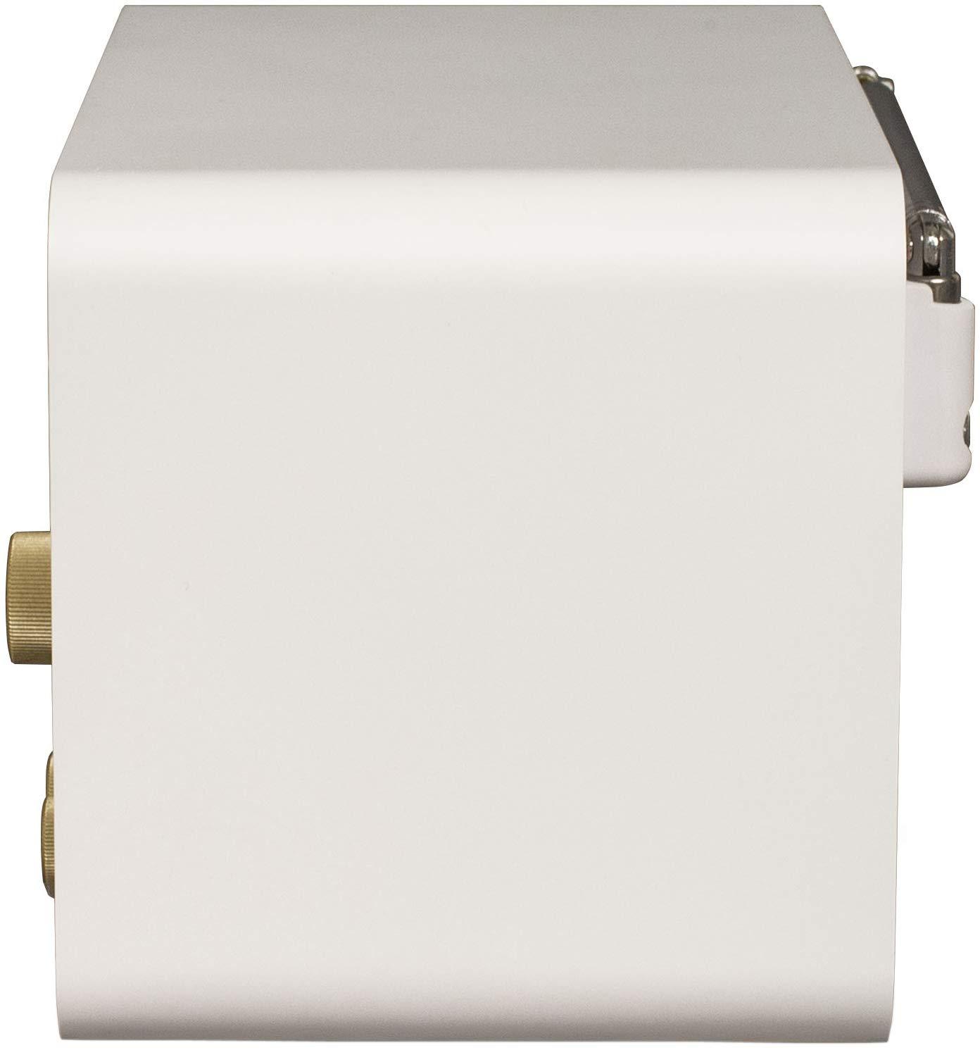 Crosley Crosley CR3036D-WS Tribute Vintage AM/FM Bluetooth Radio, White Sand