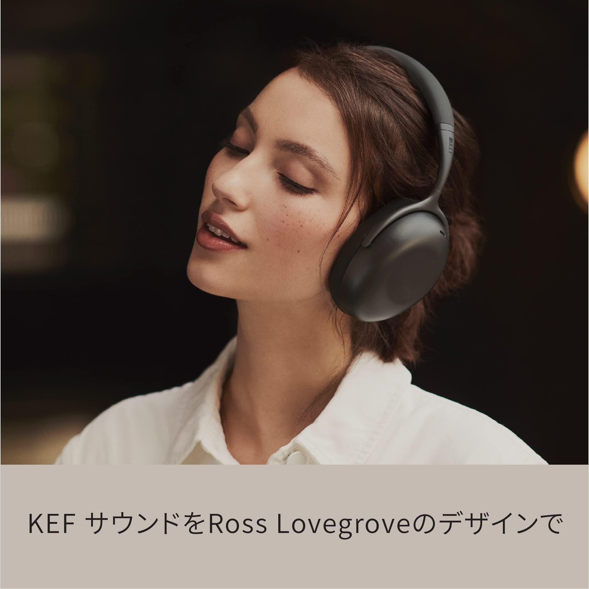 KEF KEF Mu7 Noise Cancelling Wireless Headphones (Charcoal Grey), Adjustable