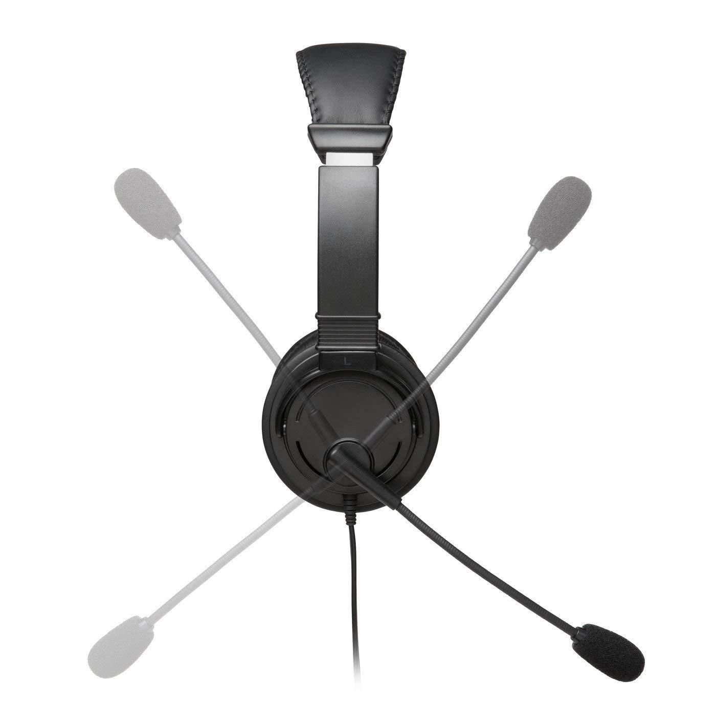 Kensington Kensington Hi-Fi Headphones with Microphone (K97603WW), Black, Universal, 3.5mm