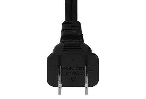 SF Cable SF Cable 15ft 18 AWG 2-Slot Non-Polarized Power Cord (IEC320 C7 to NEMA 1-15P)