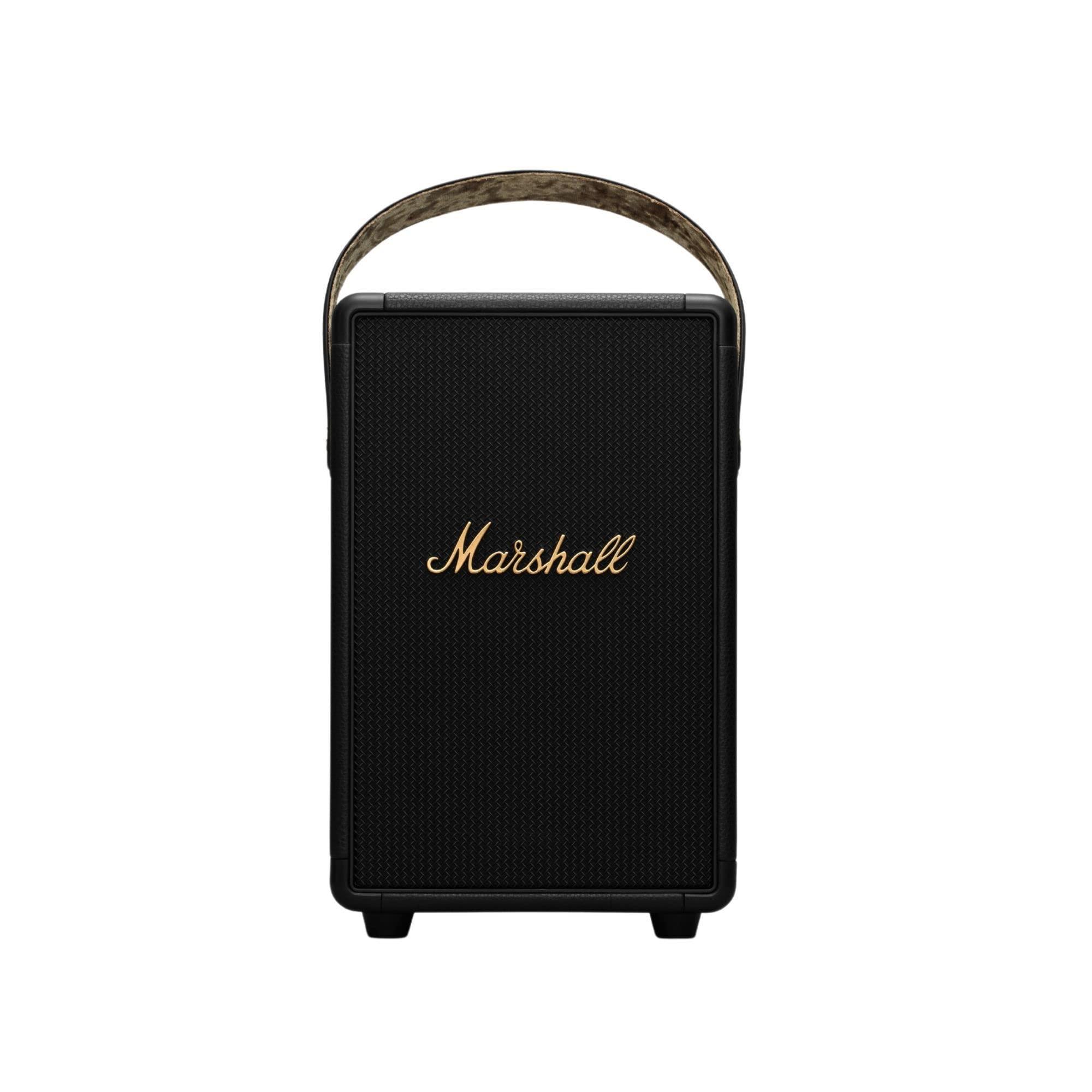 Marshall Marshall Tufton Portable Bluetooth Speaker, Black & Brass & Motif True Wireless Noise Canceling Headphones, Black