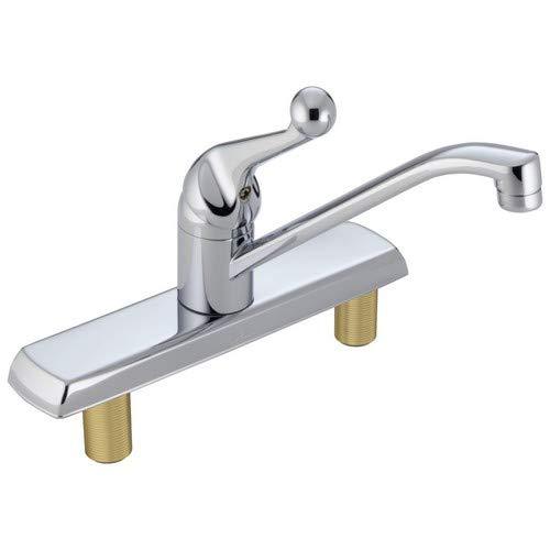 DELTA FAUCET Delta Faucet 120LF Classic, Single Handle Kitchen Faucet, Chrome,8.00 x 10.50 x 8.00 inches