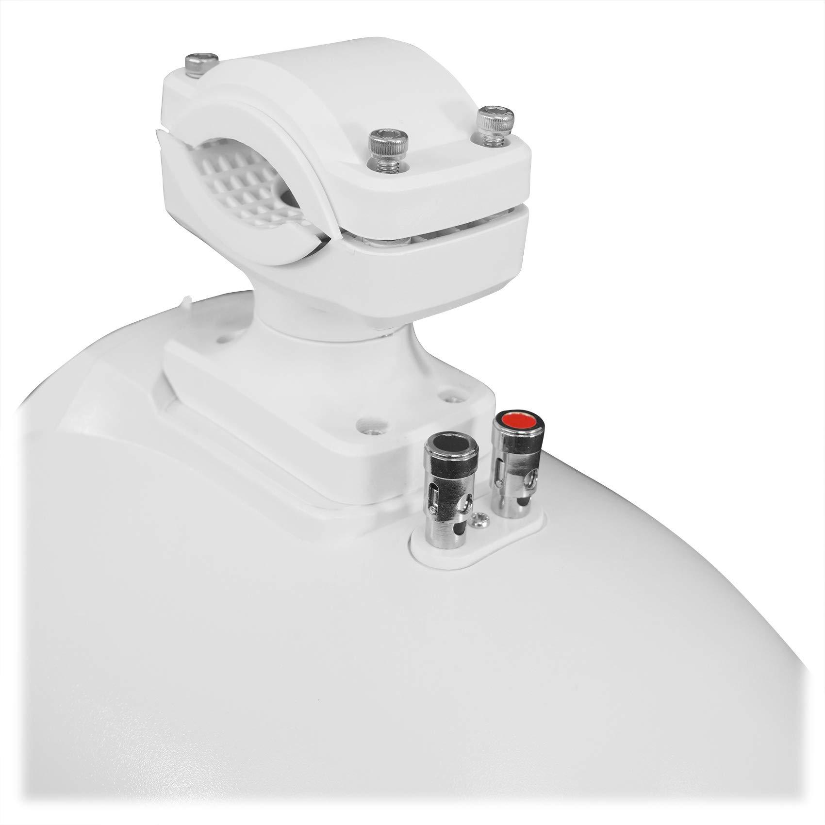 Rockville Rockville (8) RWB90W White 8" 300w Marine Wakeboard 360 Swivel Tower Speakers