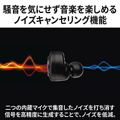 JVC Victor HA-FW1000T Fully Wireless Earbuds, Wood Series, Noise Canceling, Wood Dome Carbon Diaphragm, K2 Technology, External Sound Capture Function, Up to 27 Hours Playtime, Bluetooth Ver5.2 Compatible