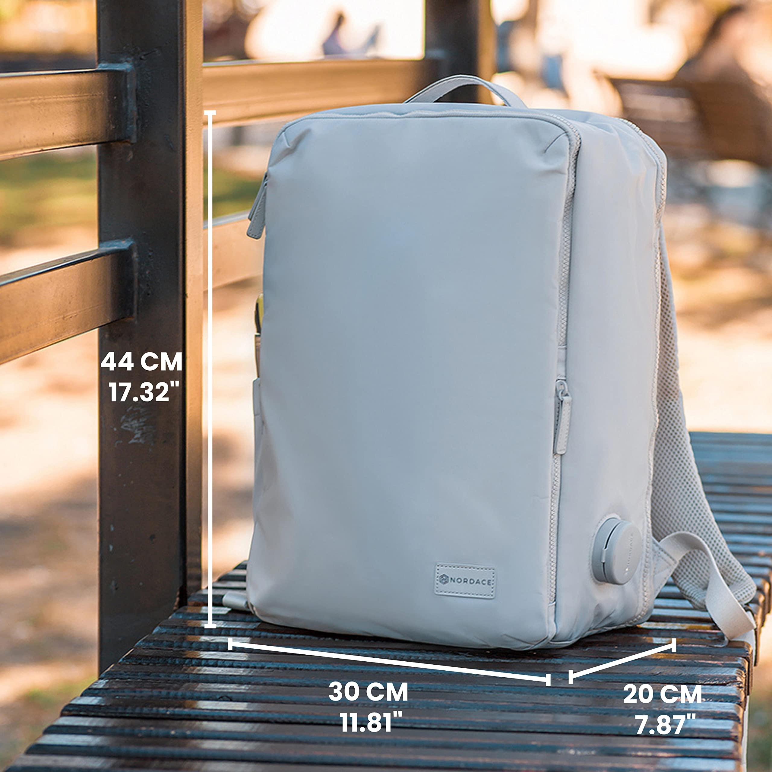 Nordace Nordace Laval Smart Business Travel Backpack with USB Charging Port, Water Resistant - Professional Laptop Backpack for Work, Meetings, and Daily Commute - 15.6 Inch (Grey)