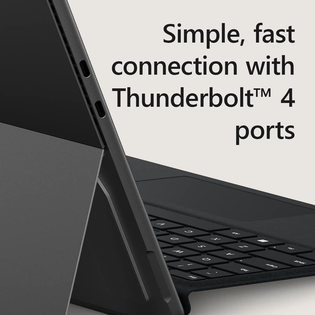 Microsoft Microsoft Surface Pro 9 (2022), 13" 2-in-1 Tablet & Laptop, Thin & Lightweight, Intel 12th Gen i5 Fast Processor, 8GB RAM, 256GB Storage with Windows 11, Copilot, Graphite (Renewed)