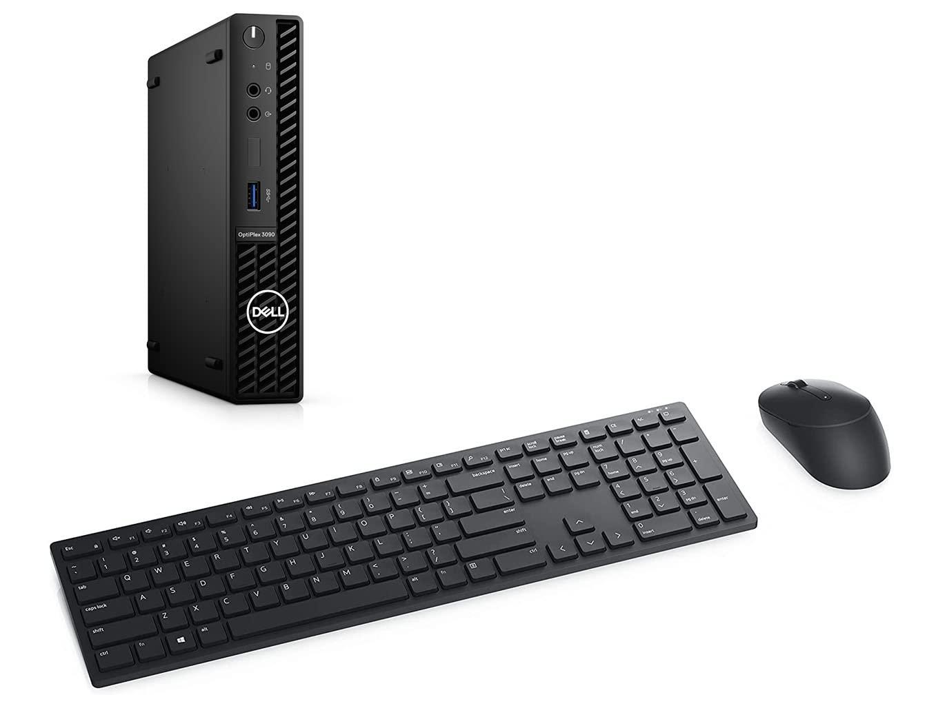 Dell Dell OptiPlex 3090 Micro Home & Business Mini Desktop (Intel i5-10500T 6-Core, 8GB RAM, 256GB PCIe SSD, USB 3.2, Intel UHD 630, Display Port, Black, Win 11 Pro) (Renewed)