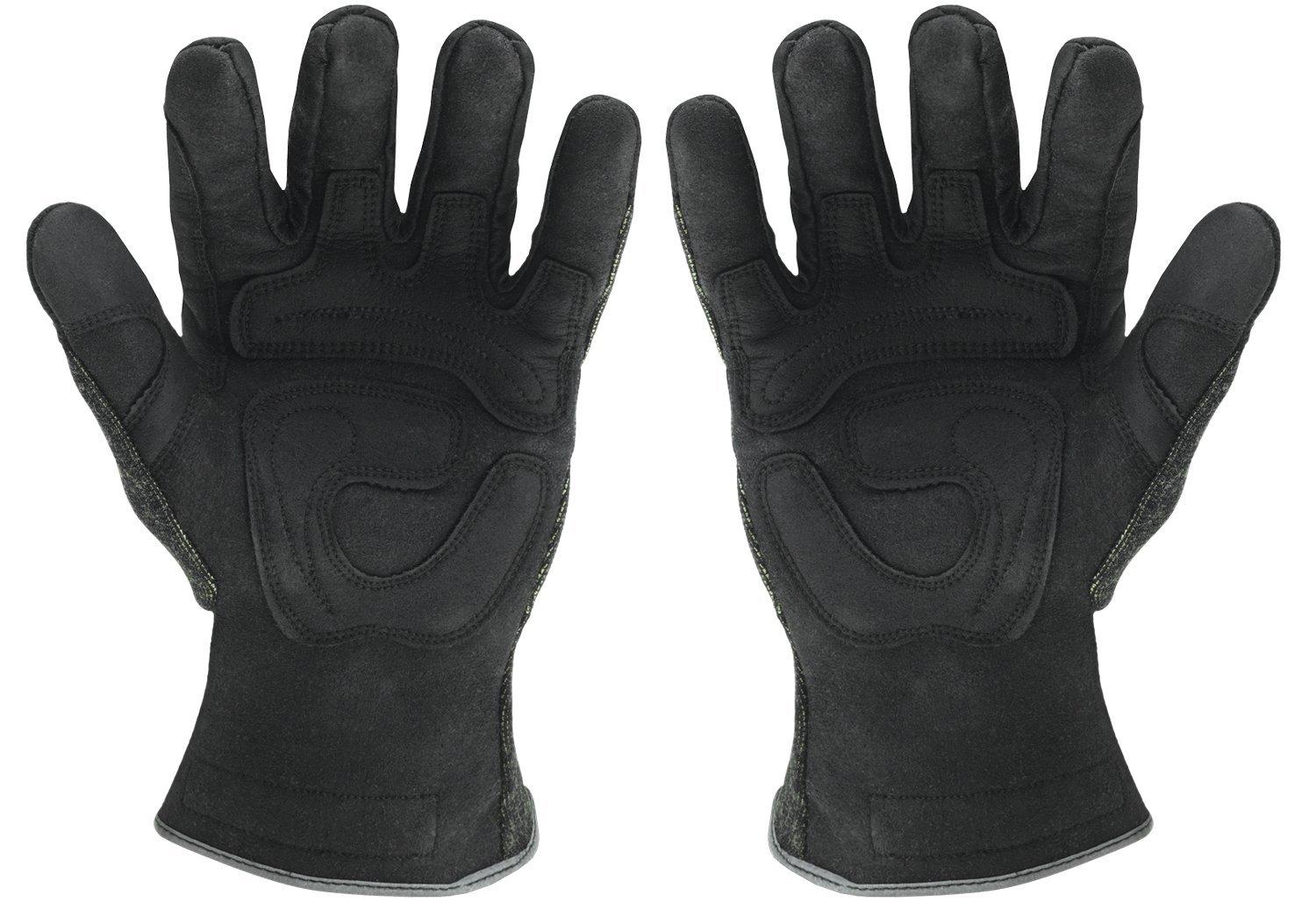 Ironclad Ironclad HEATWORX REINFORCED; Heat and Cut Resistant Gloves, Palm Heat Protection Rated up to 450F, (1 Pair), Black