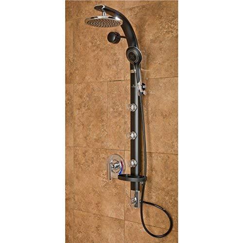 Pulse Pulse 1017-B Bonzai Shower Spa with Black, Black