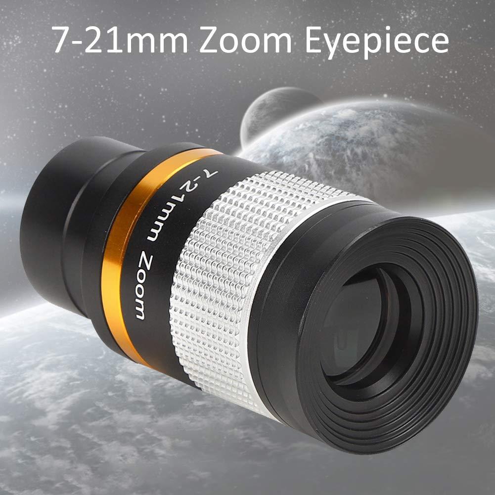 Gonetre Telescope and accessories Coating Astronomical Telescope 1mm Continuous Zoom Eyepiece 1.25 Inch 31.7 MM Silver 10 * 5 * 5CM Monocular telescope