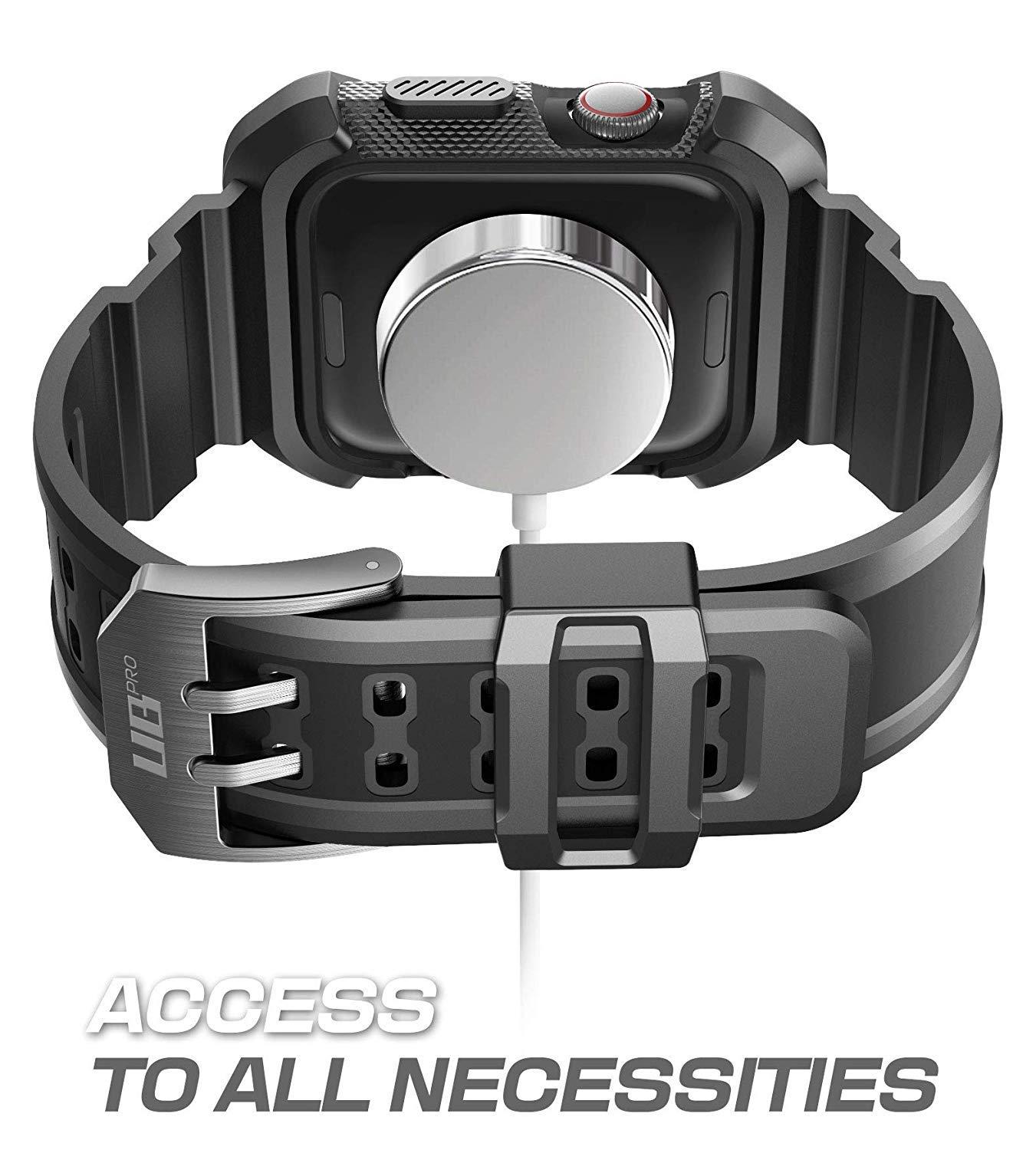 SUPCASE SUPCASE for Apple Watch 3/2/1 [42mm] Case with Band (Unicorn Beetle Pro), [Anti-Scratch] [Bumper Protector] Rugged Men Cover Sport Protective Case with Adjustable Strap Bands for iWatch 3/2/1, Red