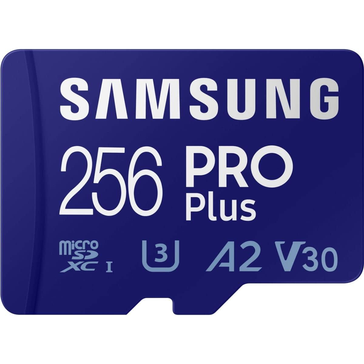 SAMSUNG Samsung 256GB PRO Plus MicroSD Card (2021), Read & Write Speeds Up to 160MB/s & 120MB/s, Compatible to UHS Interface, U3, V30, A2