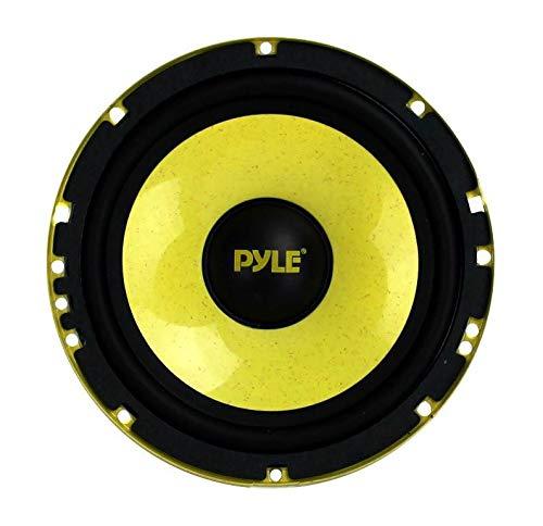 Pyle PYLE PLG6C 6.5" 400W 2 Way Car Audio Component Speakers Set Power System and PLG64 6.5" 300W Car Mid Bass/Midrange Subwoofer Sub Power Speaker(2 pack)