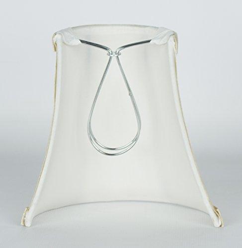 Urbanest Urbanest 3x5x5" Clip-on Wall Sconce Half Shade, Cream