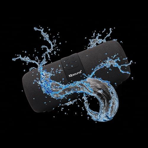 Supersonic Supersonic IQ Sound IQ-2323BT 2 x 3-Inch Portable Bluetooth Fabric Speaker with TWS, Voice Control, Clear Sound, RGB Lights, Water Resistance, FM Radio, and USB/AUX Inputs - Perfect for Any Event