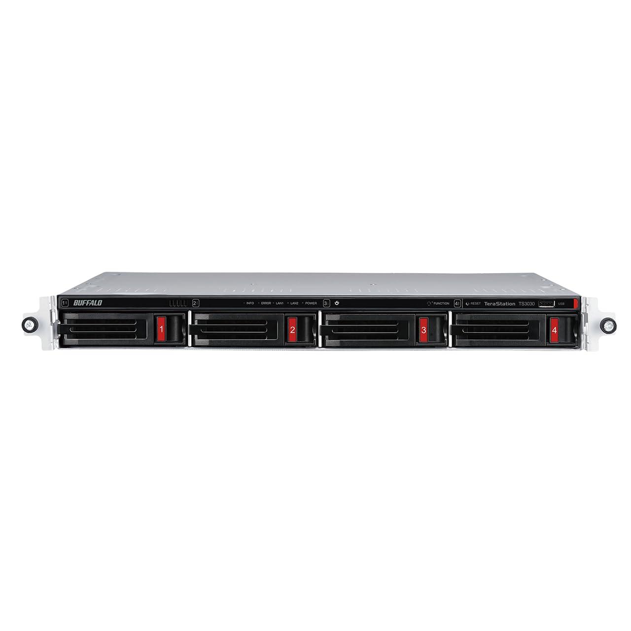 BUFFALO BUFFALO TeraStation 3430RN 4-Bay 8TB (2x4TB) Rackmount Small-Med Business NAS w/Hard Drives Included