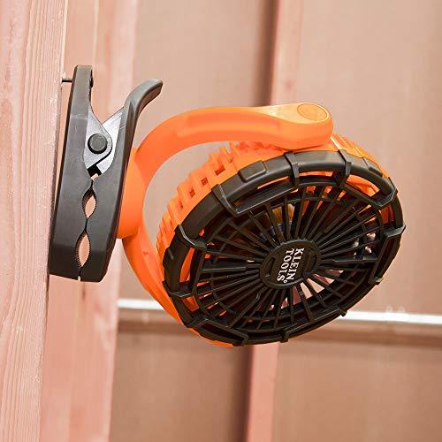 Klein Tools Klein Tools PJSFM1 Cordless Rechargeable Fan with USB-C Charging Cord and Multiple Mounting Options Perfect for the Jobsite