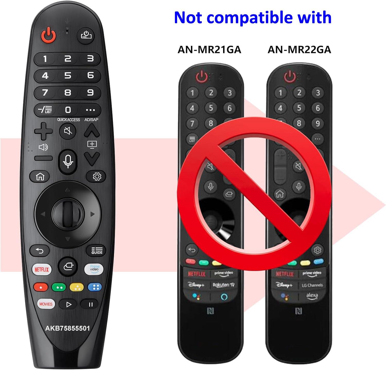 VOVEWAN Universal Remote Control for LG Smart TV Magic RemoteNO Voice Function No Pointer Function Compatible with All Models for LG TV