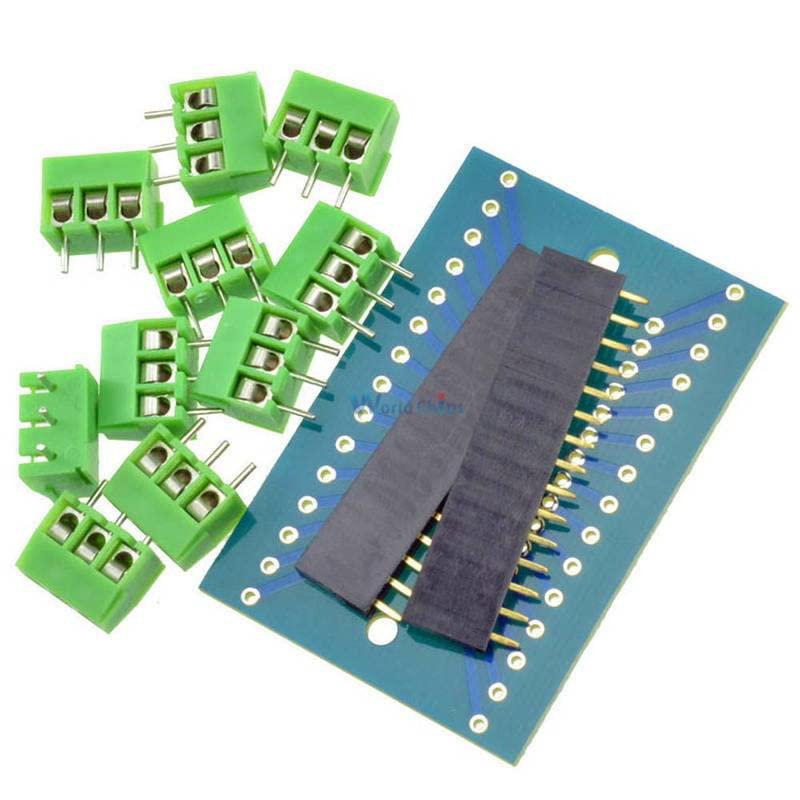 DirectNine Basics Expansion Board Terminal Adapter DIY Kit for Arduino Nano IO Shield V1.0