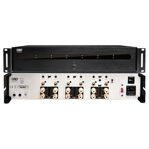 OSD Audio OSD 6X 175W Home Theater Amplifier Highly Flexible, High Power Bridging with Passive Subwoofer Controls, 105 dB SNR
