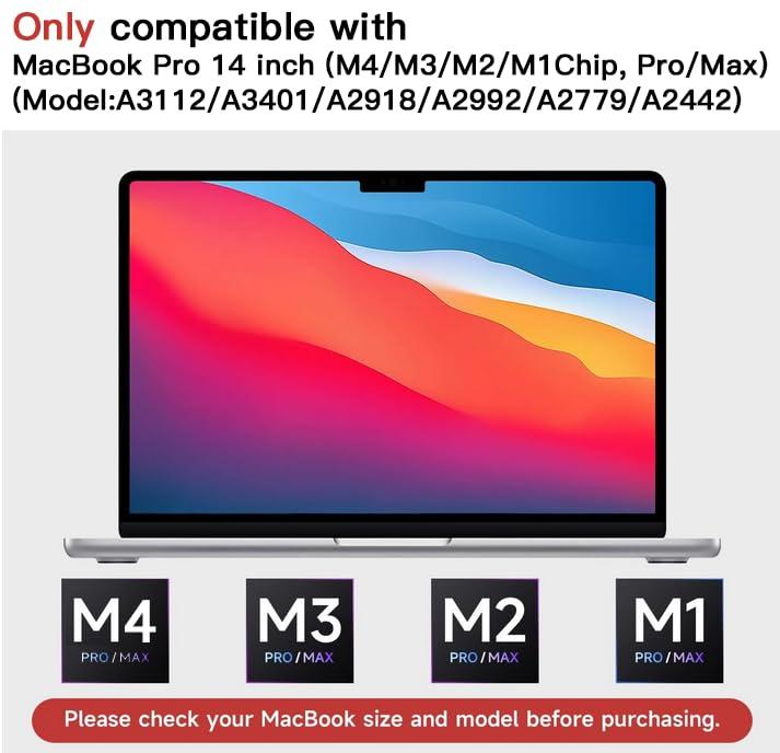 ANTOGOO V 2 Pack Compatible with MacBook Pro 14 Inch Screen Protector (M4, M3, M2, M1, Pro/Max), Anti Glare Scratch Matte Screen Protector for MBP 14.2\'\'(2021-2024 )