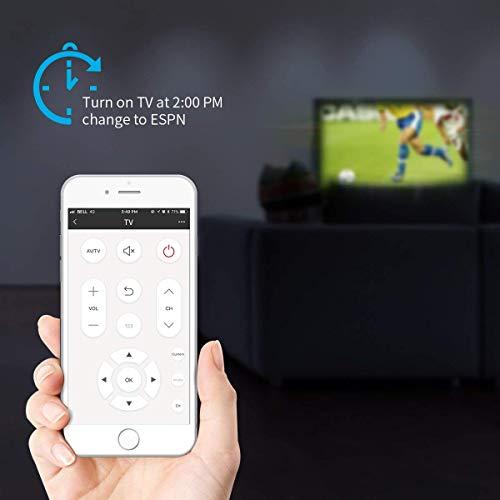 Broadlink Broadlink WiFi Smart Home Hub RM Mini 3 (2.4 GHz Wi-Fi Only) IR Automation Learning Universal Remote Control for TV Compatible with Alexa, Google Home, IFTTT