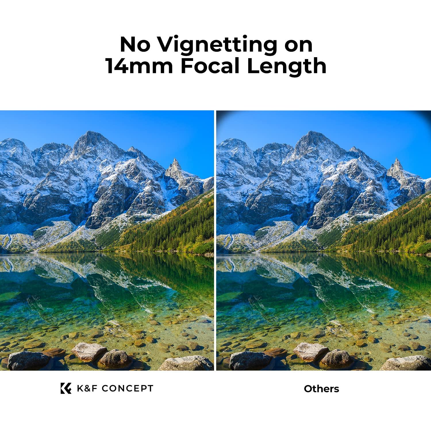 K&F Concept K&F Concept 55mm Circular Polarizer Filter Ultra-Slim 18 Multi-Coated Optical Glass Circular Polarizing Filter for Camera Lenses with Cleaning Cloth (K Series)