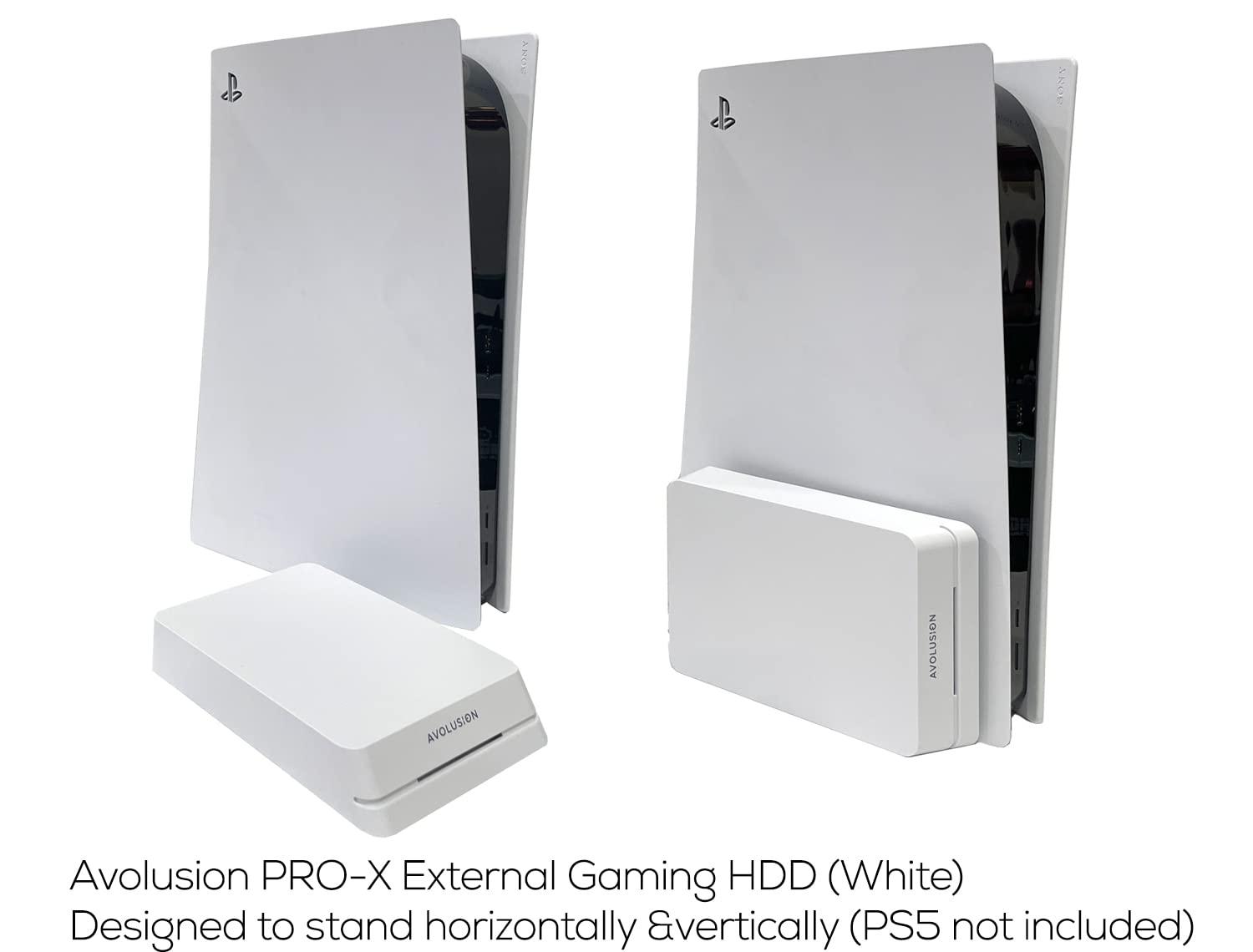 Avolusion Avolusion HDDGear Pro 6TB 7200RPM USB 3.0 External Gaming Hard Drive (for PS5) White (Renewed)