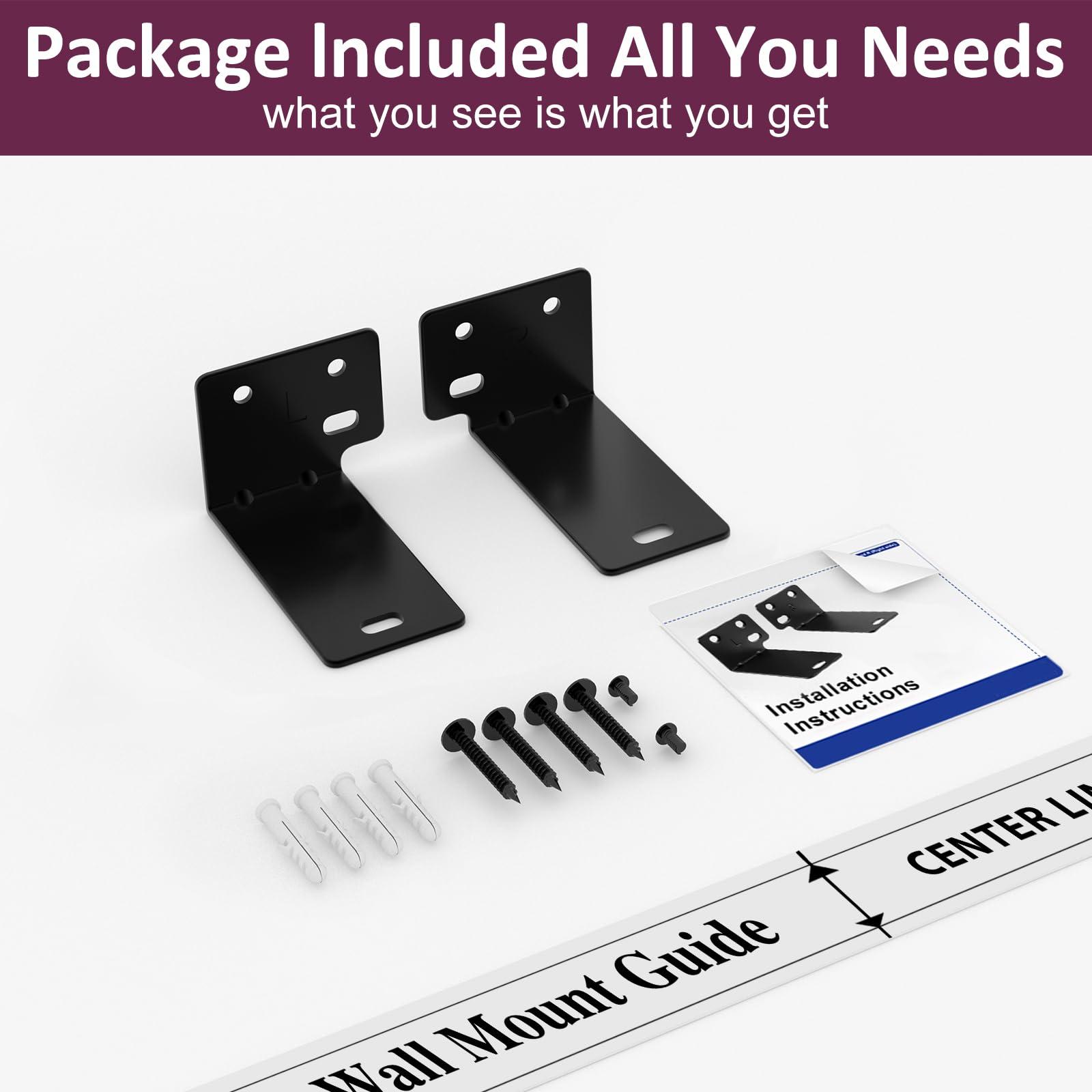 ECLINK ECLINK Black Mounting Wall Bracket Compatible with Bose WB-300 Sound Touch 300 Soundbar Soundbar 500 Soundbar 700 Soundbar 900 Speaker