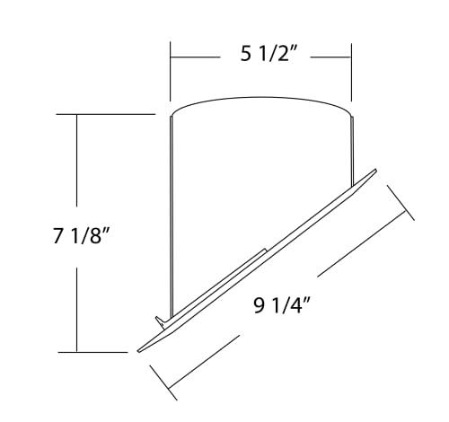 Nicor Nicor17730WH Super Slope Baffle Trim for 17025SSA and 17026SSRA 6-Inch Non IC