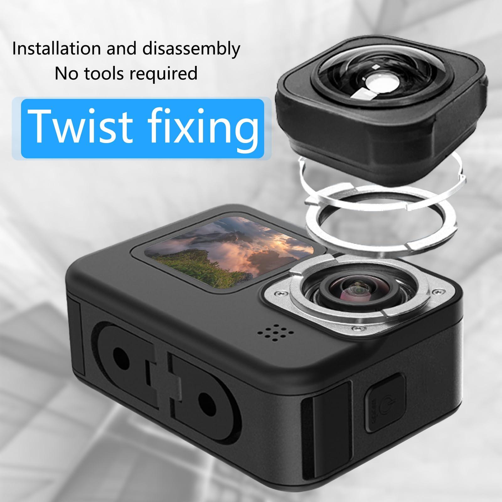 Birgipar Max Lens mod Compatible with GoPro HERO9/10/11/12 Black -