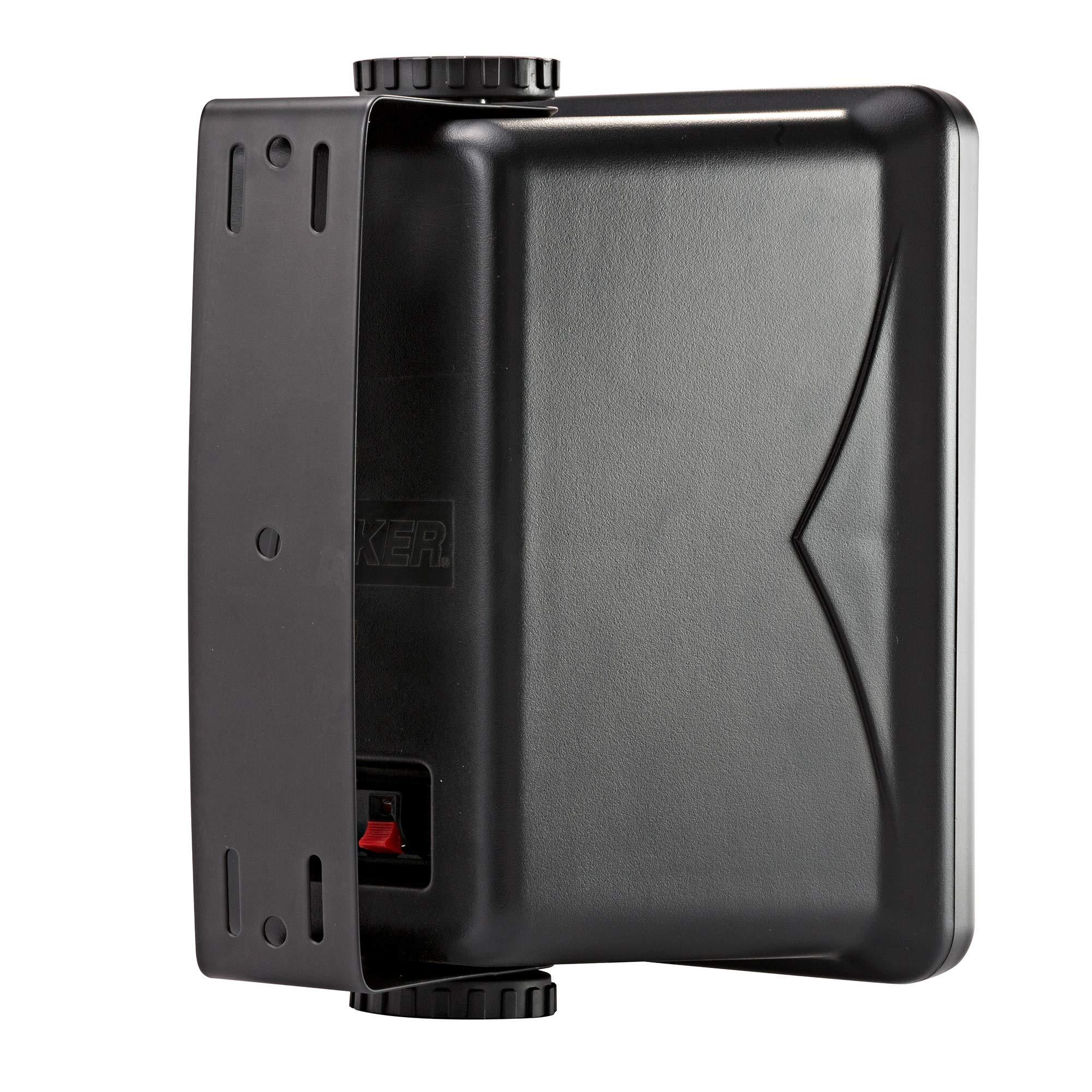 KICKER KICKER KB6 Indoor Outdoor Patio Speaker Bundle in Black 4 Speakers Total