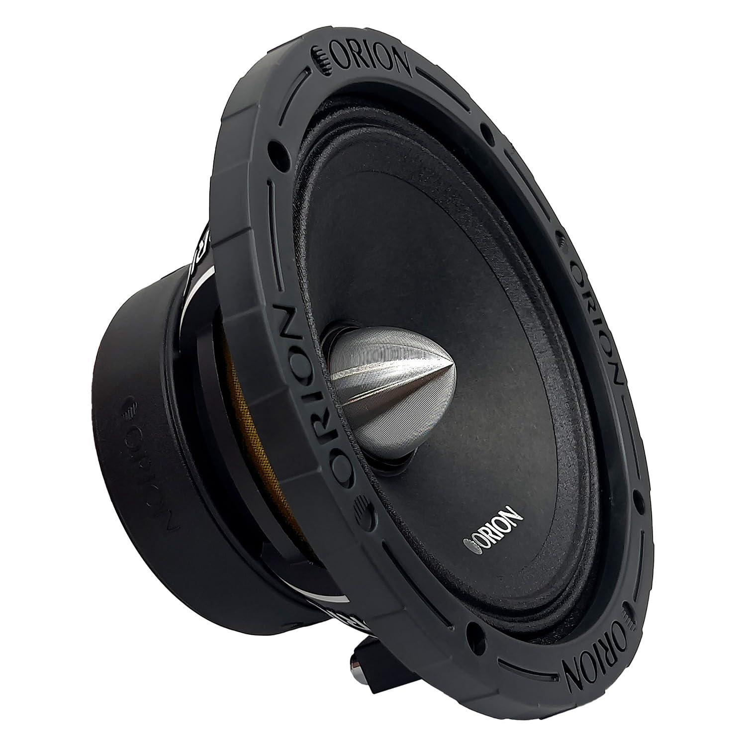 ORION ORION XTR XTX658 High Efficiency 6.5" Mid-Range Bullet Loudspeakers, 1400W Max Power, 350W RMS, 8 Ohm, 1.5" Voice Coil - Pro Car Audio Stereo, Midrange Speakers (Pair)