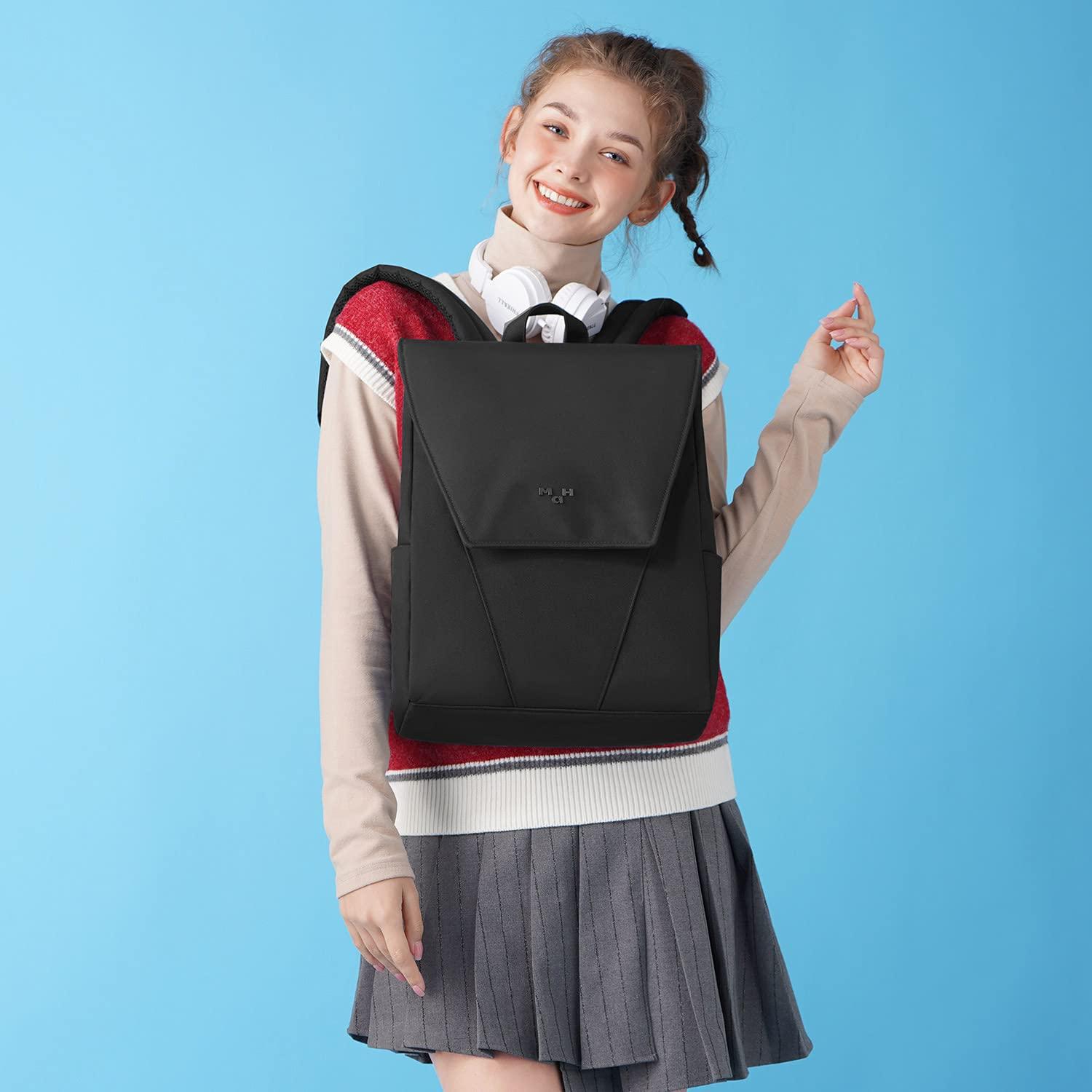 MAH MAH Young Travel Backpack, 15.6 Sleeve Laptop Backpack, Work or School Backpack, Black