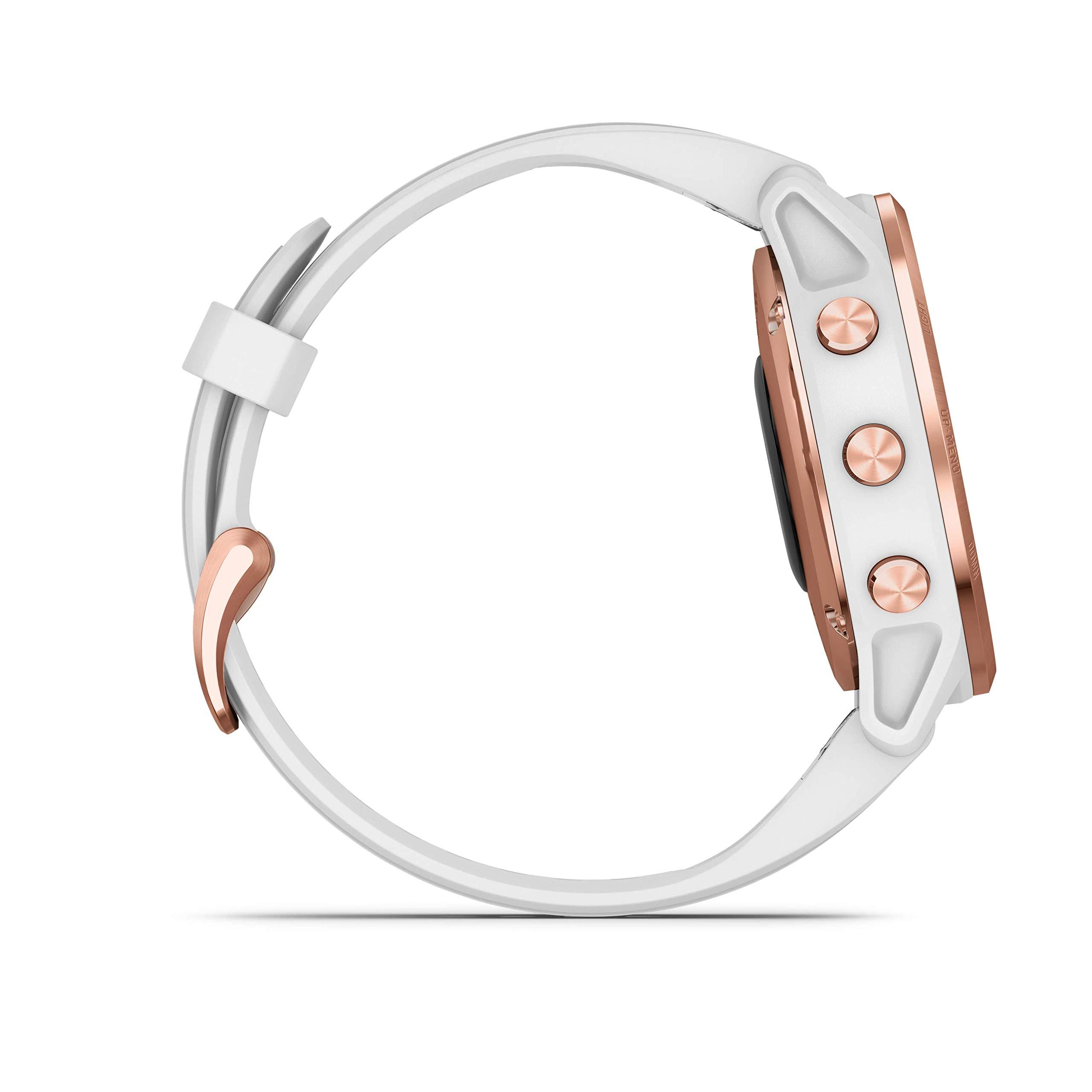 Garmin Garmin Fenix 6s pro GPS Watch - Rose Gold with White Band