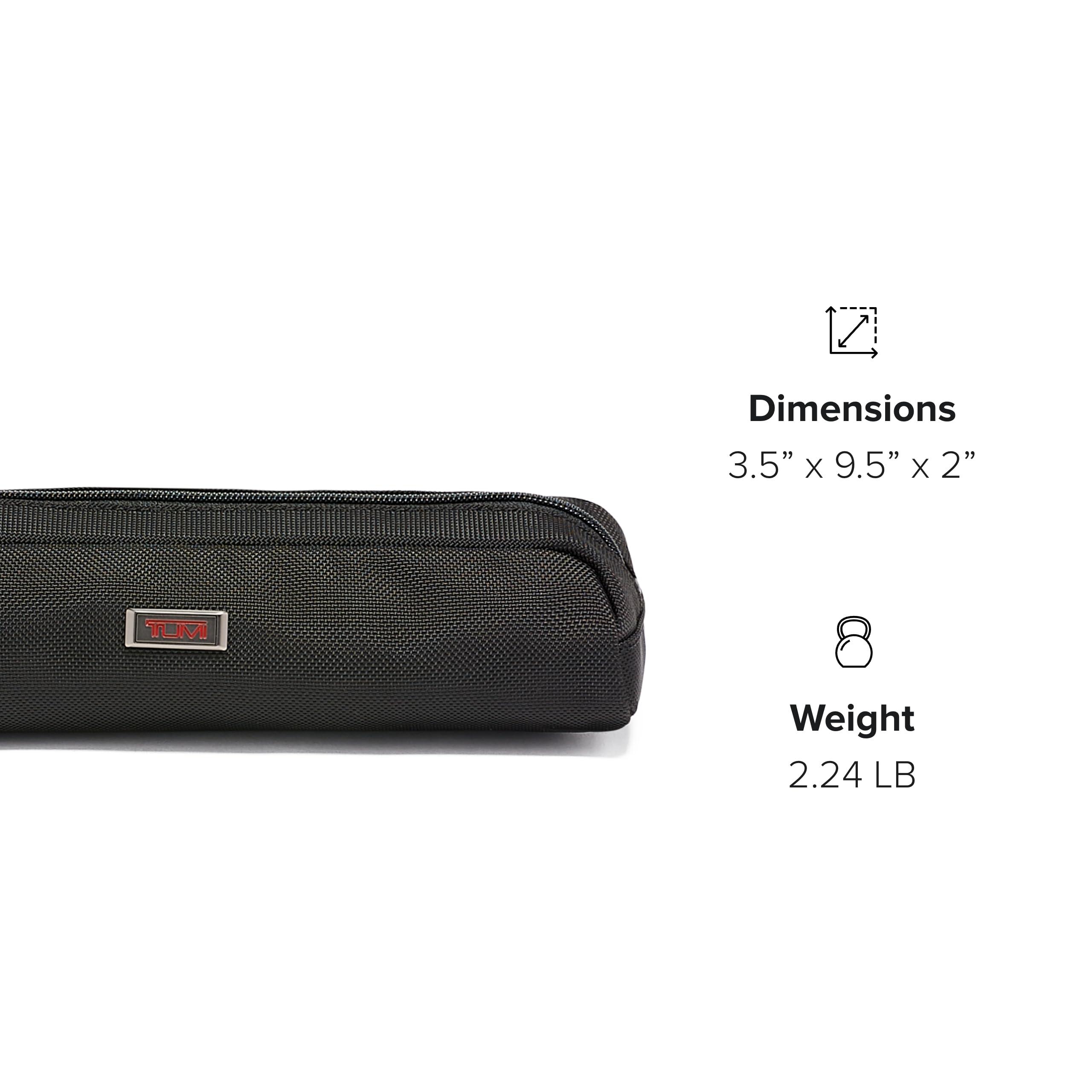 TUMI TUMI - Alpha Electronic Cord Pouch - Travel Tech Pouch Organizer for Cord, Cable, Charger & Accessories - Zip Entry - Black