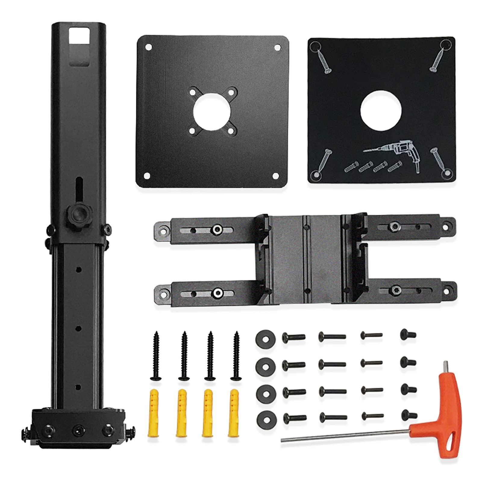 DYPASA DYPASA Projector Mount Projector Mount Stand Projector Ceiling Mount or Wall Mount Bracket Holder Length 9.84 to 14.96in/25 to 38cm Load 44lbs Ceiling Mount with Tray