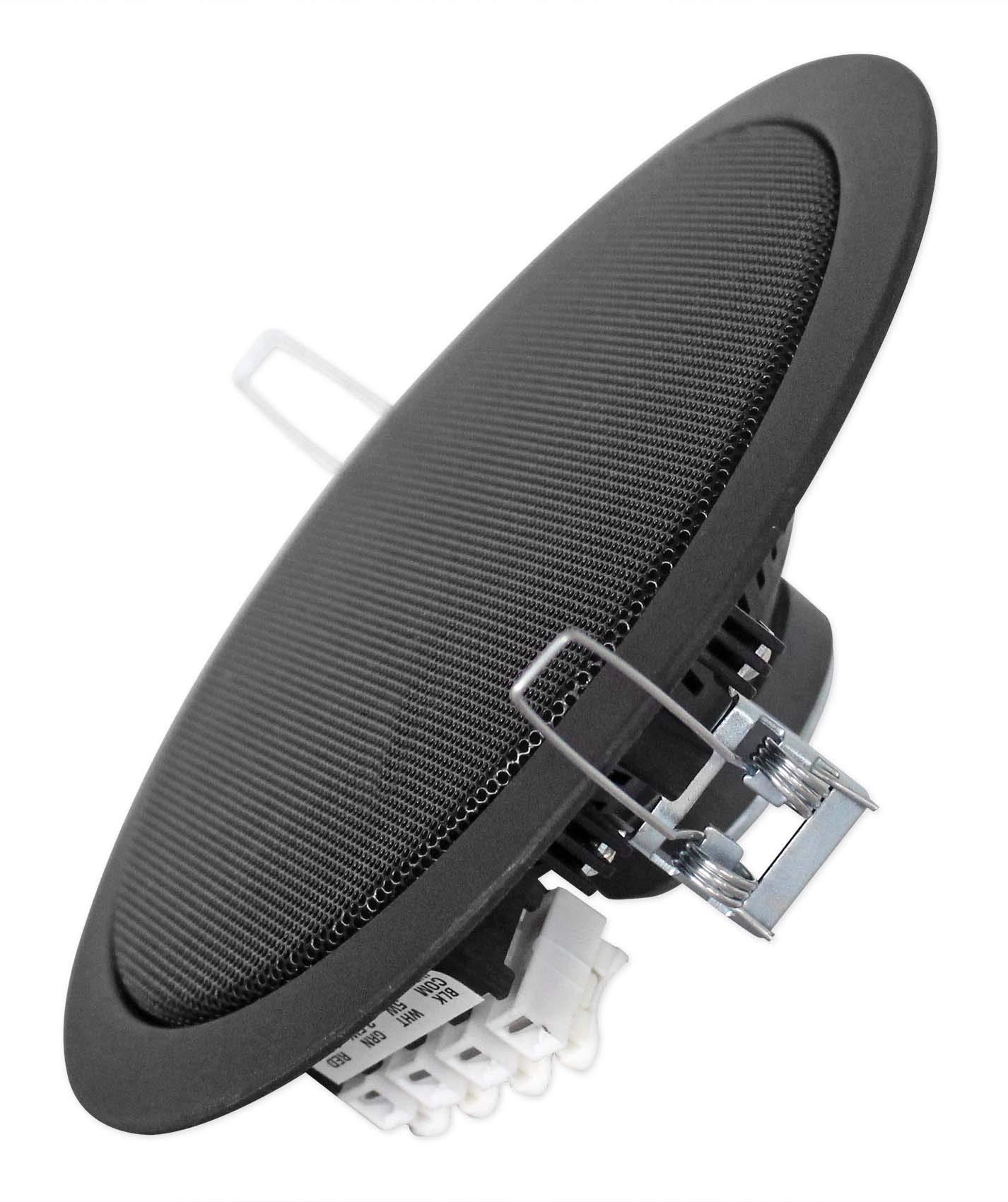 Rockville Rockville 6-Zone Amp+28 5" Black Ceiling+24 Wall Restaurant/Bar/Cafe Speakers