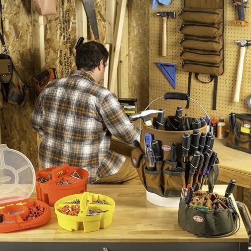 Bucket Boss Bucket Boss The Bucketeer Bucket Tool Organizer in Brown, 10030
